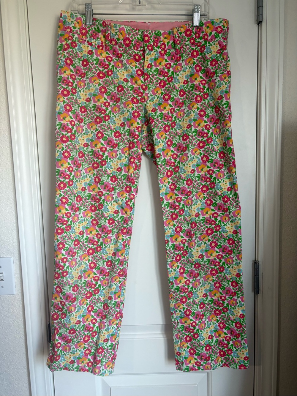 Lilly Pulitzer "Ants on Parade” Chino Style Trousers- Size 8